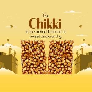 Close-up of Chikki with a desert background