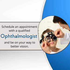 Child getting an eye exam with an ophthalmologist