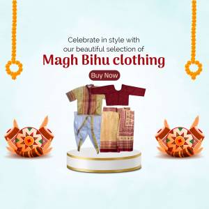 Magh Bihu clothing collection with traditional Assamese attire