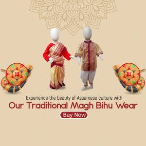 Assamese traditional clothing for Magh Bihu festival