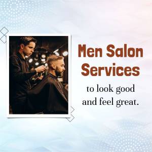 A barber giving a haircut to a client in a modern salon.