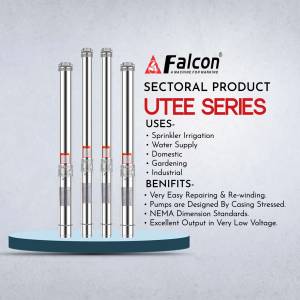 Falcon Sectoral UTEE Series Submersible Pumps Promotional Banner For Facebook