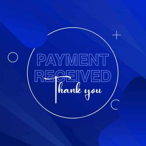 Payment Received graphic with thank you message