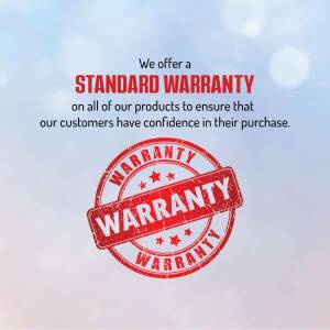 Image displaying a standard warranty offer with a red seal.