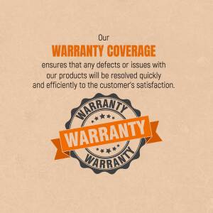 Image displaying warranty coverage information with a badge.
