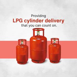 Red LPG cylinders for home delivery
