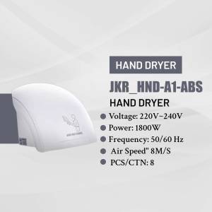 JKR Hand Dryer - A1-ABS Model Marketing Image For Telegram