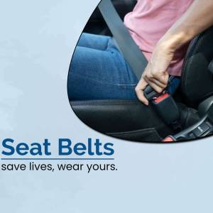 Seat Belt Safety Creative Design For Google Business Profile