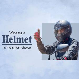 Motorcycle Helmet Safety Banner For Instagram