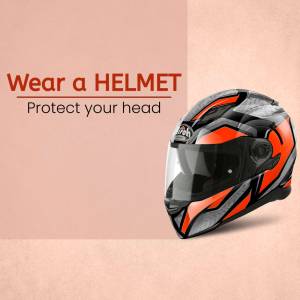 Motorcycle Helmet Safety Flyer For Pinterest