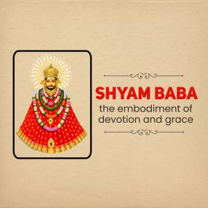 Shyam Baba - The Embodiment Of Devotion Social Media Post For Telegram