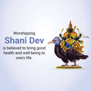 Worshipping Shani Dev Image For Facebook