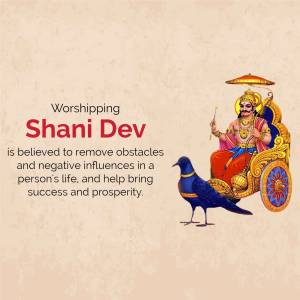 Worshipping Shani Dev Banner For Google Business Profile