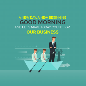 New Day, New Beginning - Business Success Post For LinkedIn