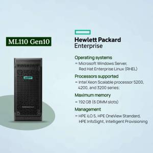 Hewlett Packard Enterprise ML110 Gen10 Server - Rackmount Server