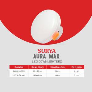 Surya Aura Max LED Downlighters Marketing Image For X