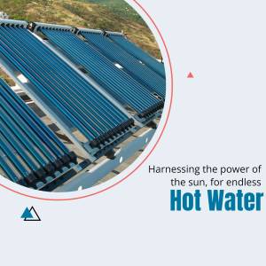Close-up of solar thermal collectors on a roof, showcasing renewable energy for hot water.