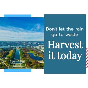 Image with a cityscape view and motivational text about making the most of rainy days.