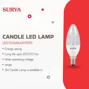 Surya Candle LED Lamp with features
