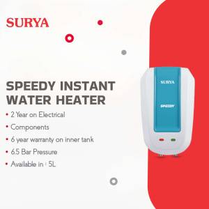 Surya Speedy Instant Water Heater with 2 year warranty