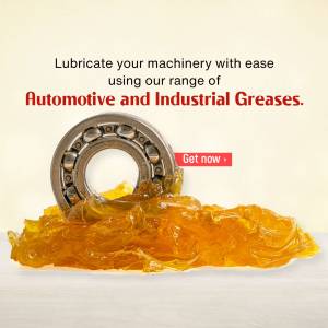 Image of automotive and industrial greases with a bearing