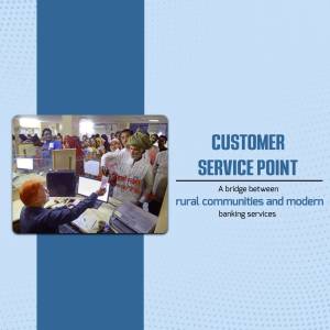 Customer Service Point - Banking Access Artwork For LinkedIn