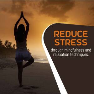 Reduce Stress With Mindfulness Template For LinkedIn
