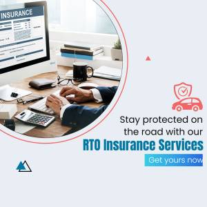 Person working on a laptop with insurance related graphics