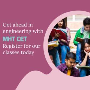 Students studying for MHT CET exam