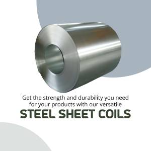 Steel Sheet Coils - Strength And Durability Business Poster For Telegram
