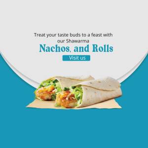 Shawarma Rolls Promotion Branding Post For X