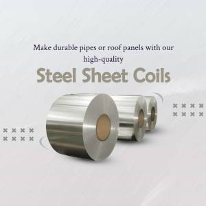 Steel Sheet Coils For Durable Construction Business Poster For Pinterest