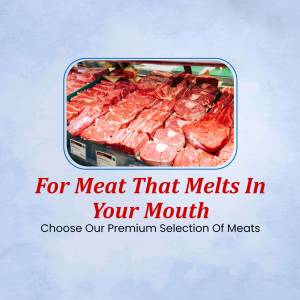 Premium Meat Selection Social Media Post For WhatsApp