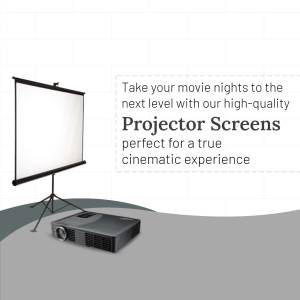 High-Quality Projector Screens For Cinematic Experience Creative Design For Facebook