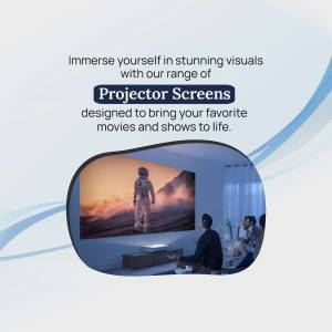 Immersive Projector Screen Experience Graphic For Pinterest
