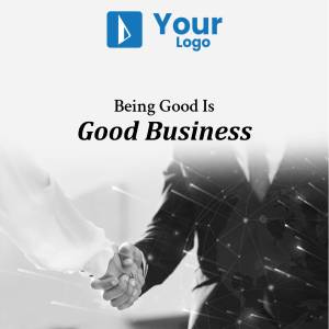 Image depicting a handshake with a network overlay, representing ethical business practices.