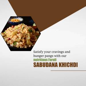 Delicious Sabudana Khichdi Promotional Banner For Threads