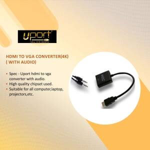 Uport HDMI to VGA converter with audio jack