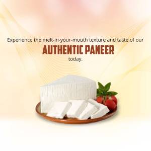 Authentic Paneer - Melt-in-Your-Mouth Texture Advertisement For LinkedIn
