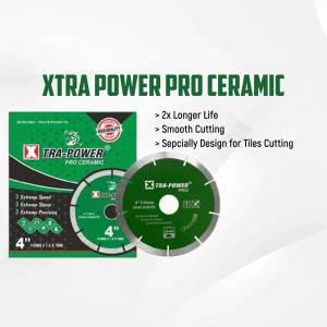 Xtra Power Pro Ceramic 4-inch cutting disc for tiles