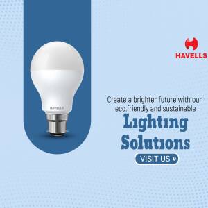Havells Eco-Friendly Lighting Solutions Banner For LinkedIn