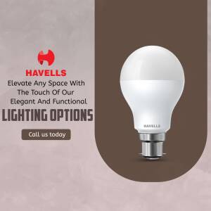 Havells Lighting Options Graphic For Twitter
