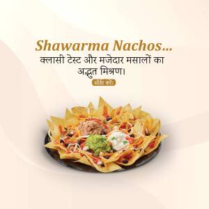 Shawarma Nachos - A Delicious Fusion Creative Design For Twitter