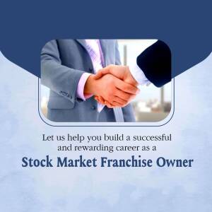 Stock Market Franchise Opportunity Business Poster For WhatsApp