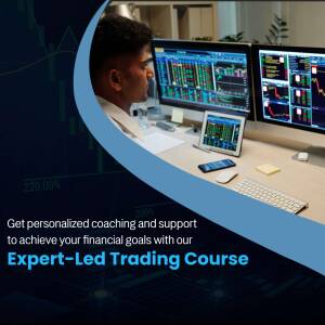 Expert-Led Trading Course Flyer For Threads