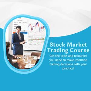Stock Market Trading Course Advertisement Promotional Banner For LinkedIn