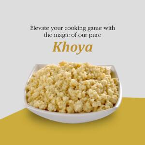 Close-up of Khoya in a white bowl
