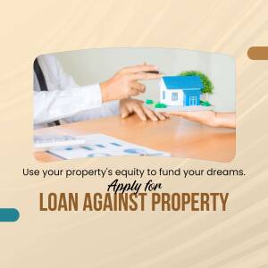 Hands exchanging a miniature house representing a loan against property.