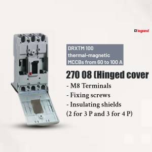 Legrand DRXTM 100 Hinged Cover MCCB with M8 Terminals