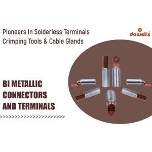 Image of Dowells bi-metallic connectors and terminals for solderless applications.